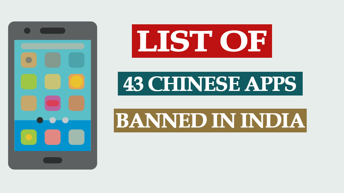 List of 43 Chinese Apps Banned in India