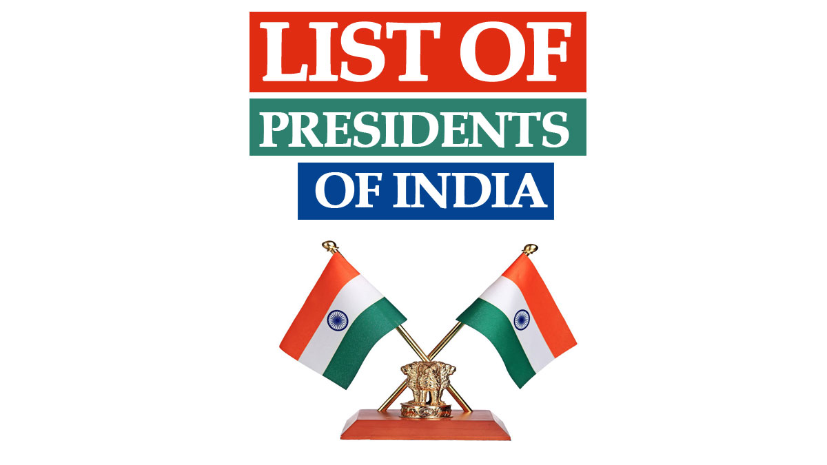 All Presidents of India List from 1950 to 2022 with Tenure
