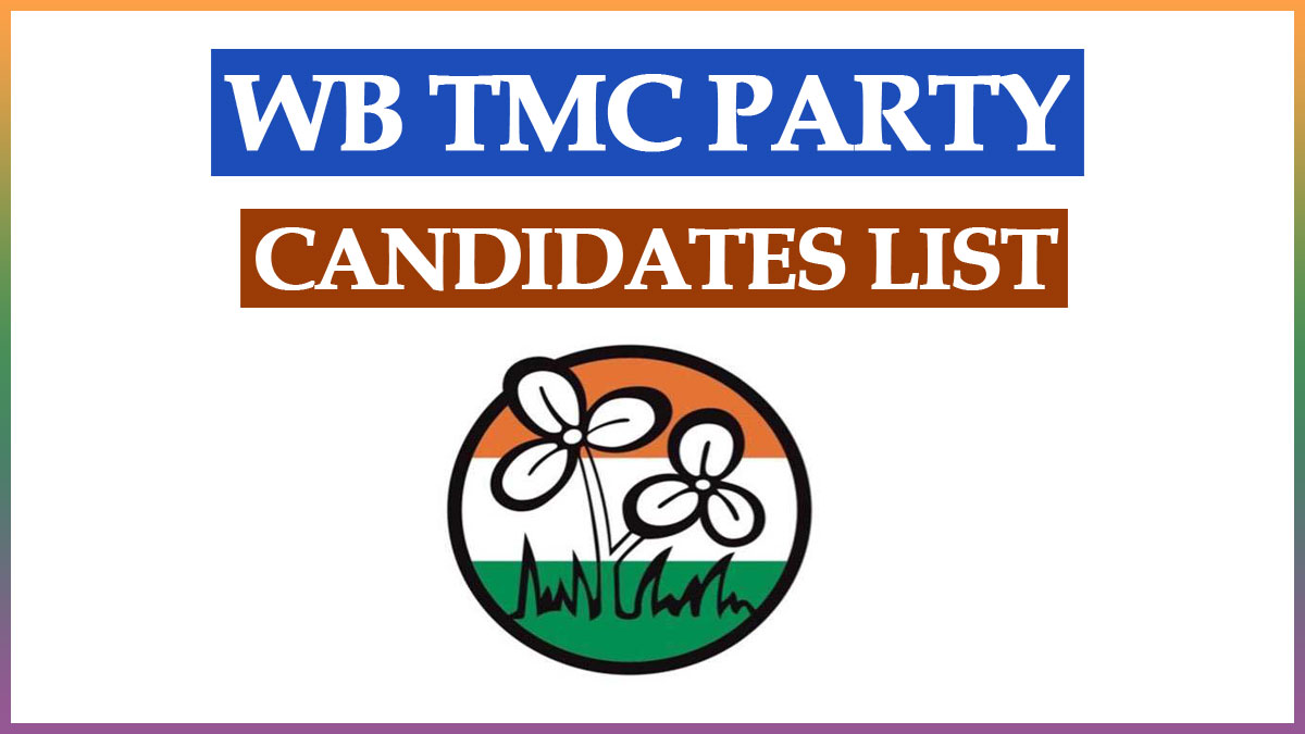 TMC Party Candidates List 2021 PDF West Bengal Election