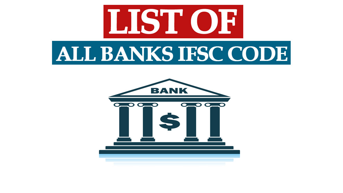 [UPDATED] All Bank IFSC Code New List Excel PDF By RBI