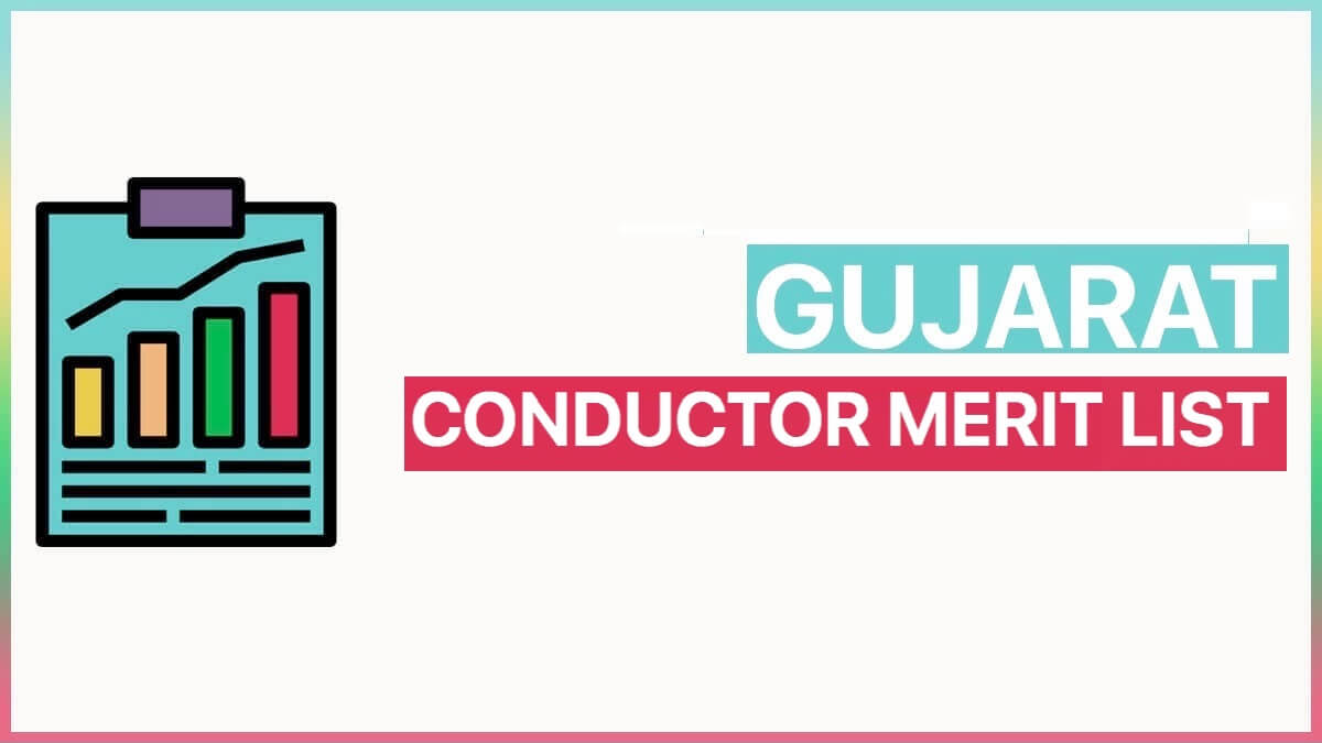 GSRTC Conductor Merit List PDF