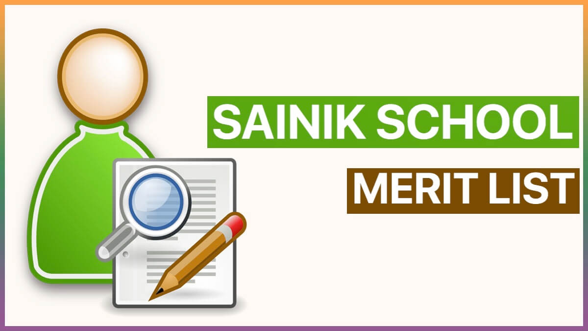 Sainik School Merit List 2022 at aissee.nat.nic.in