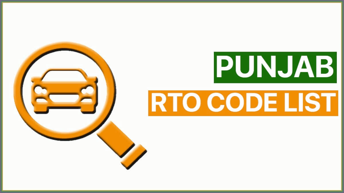 Punjab RTO Code List 2022