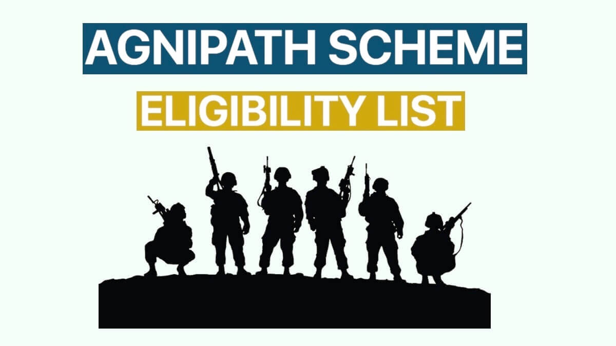 Agnipath Scheme/Agneepath Yojana Eligibility List