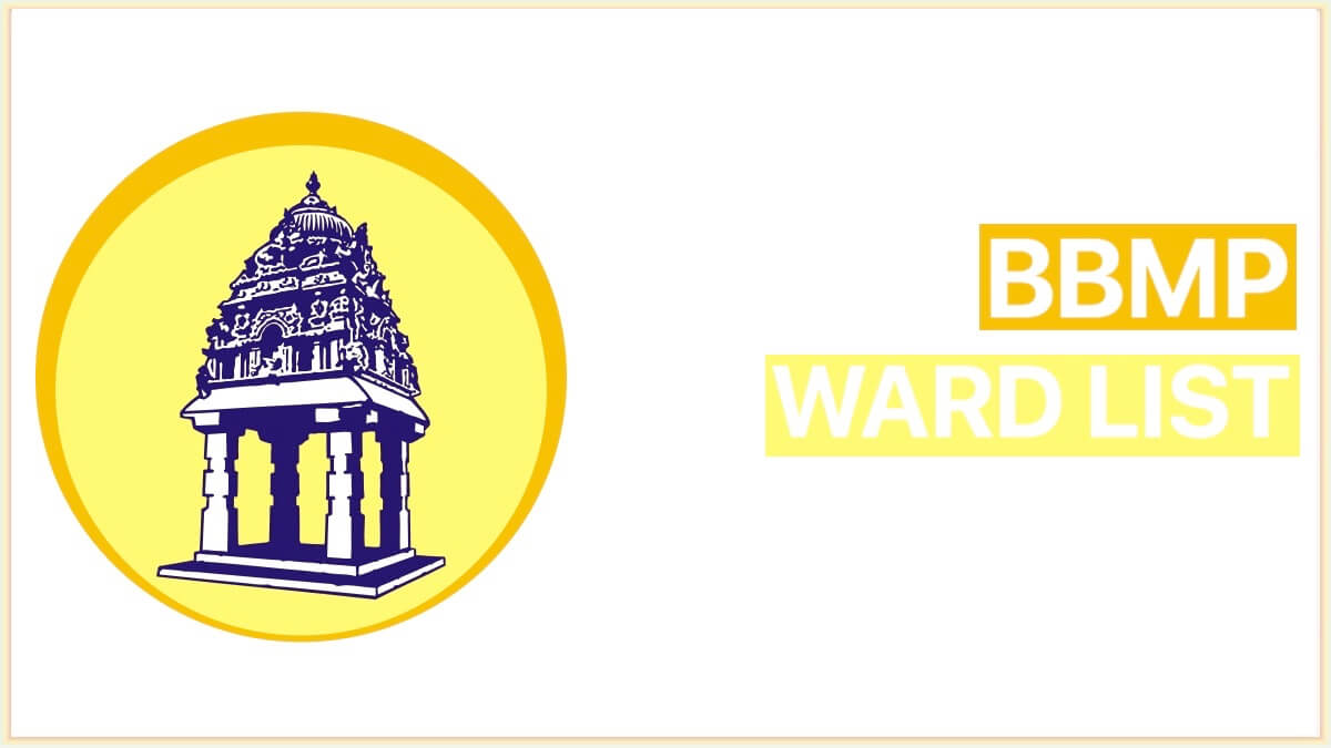 BBMP New 243 Ward List 2022 PDF