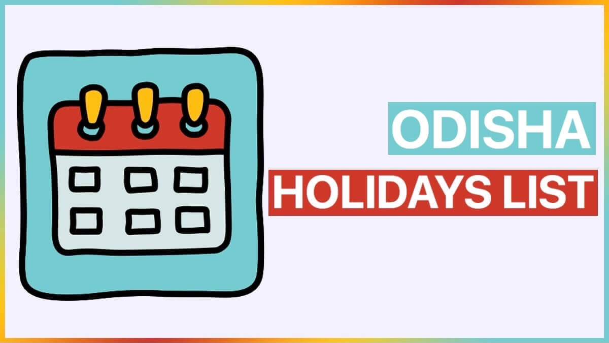 Odisha Govt. Holidays List 2022 and Calendar PDF