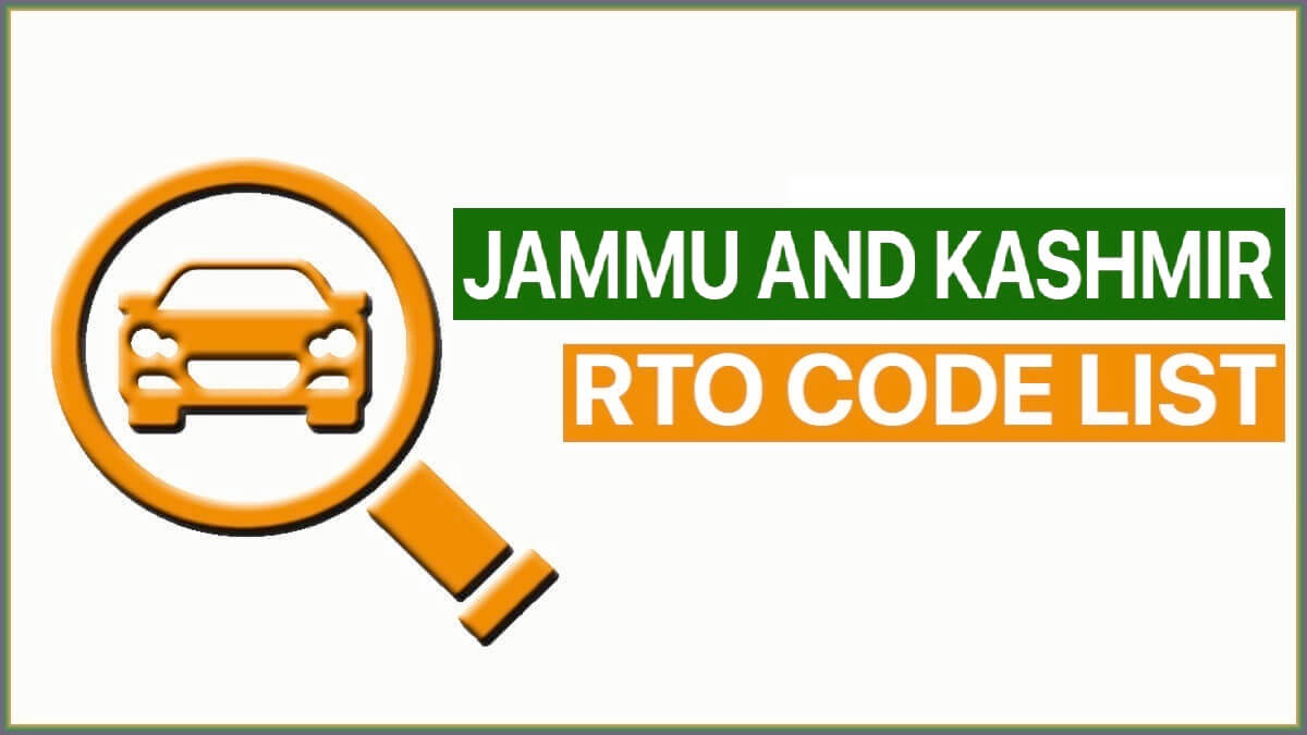Jammu and Kashmir RTO Codes List 2022 – J&K RTO Codes List PDF
