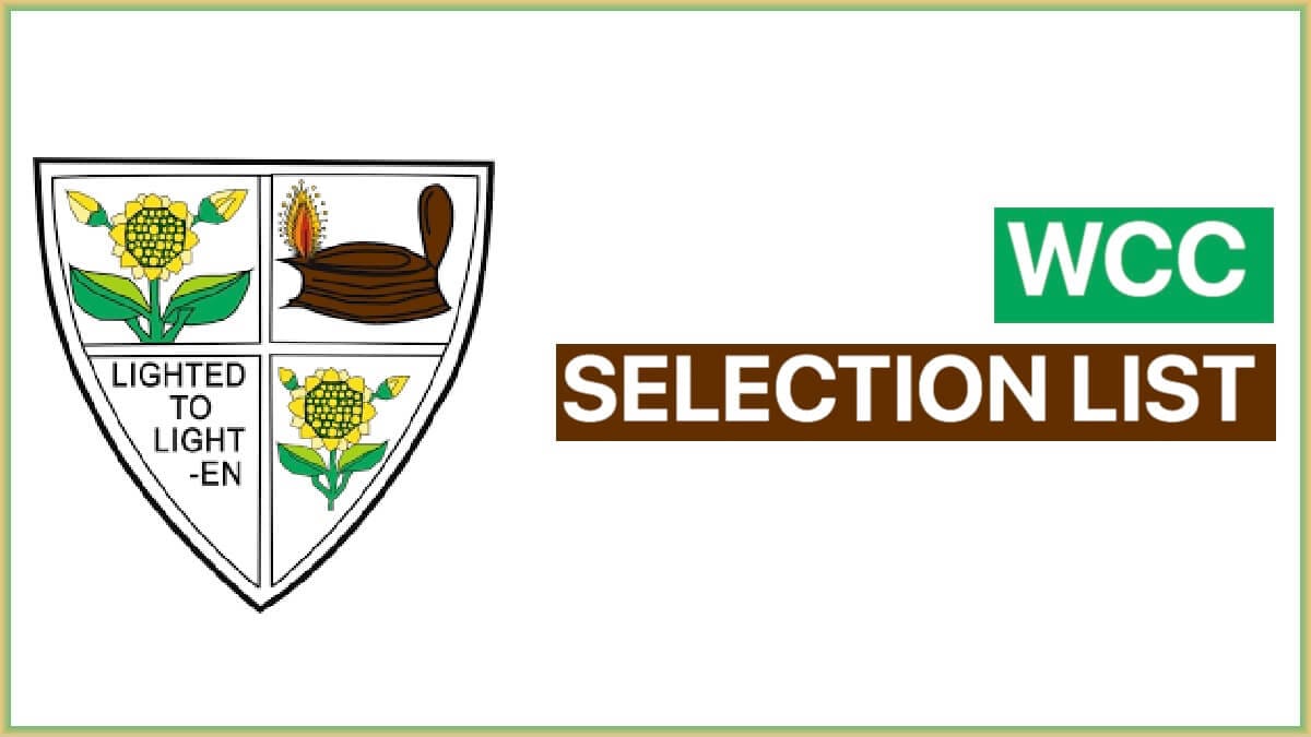 WCC Selection List 2022 | Women’s Christian College Merit List for UG Courses