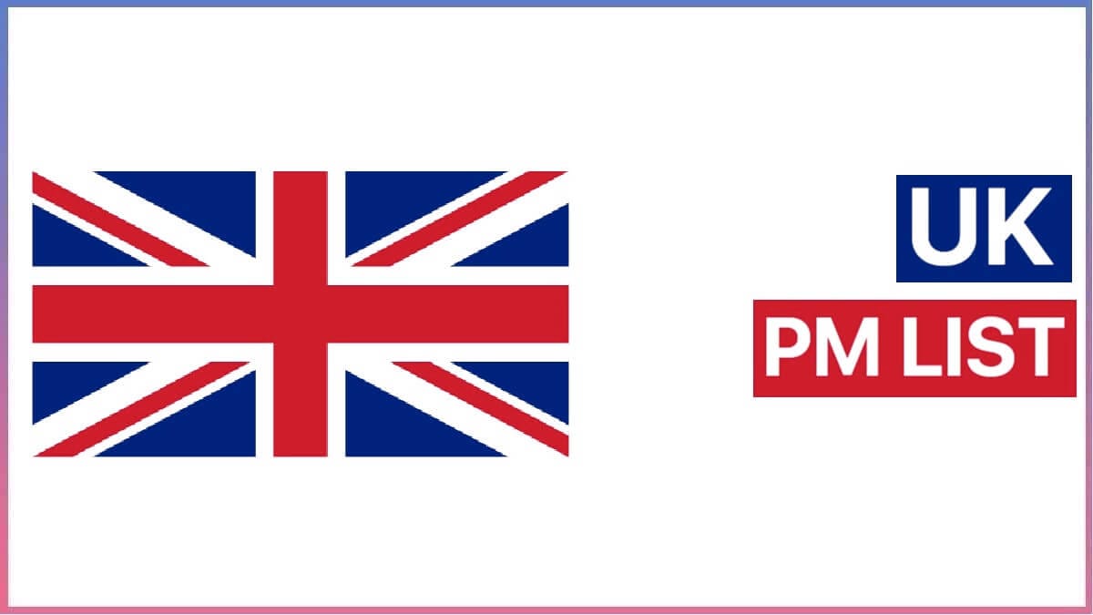 List of UK Prime Minister in Chronological order from 1721 to 2022