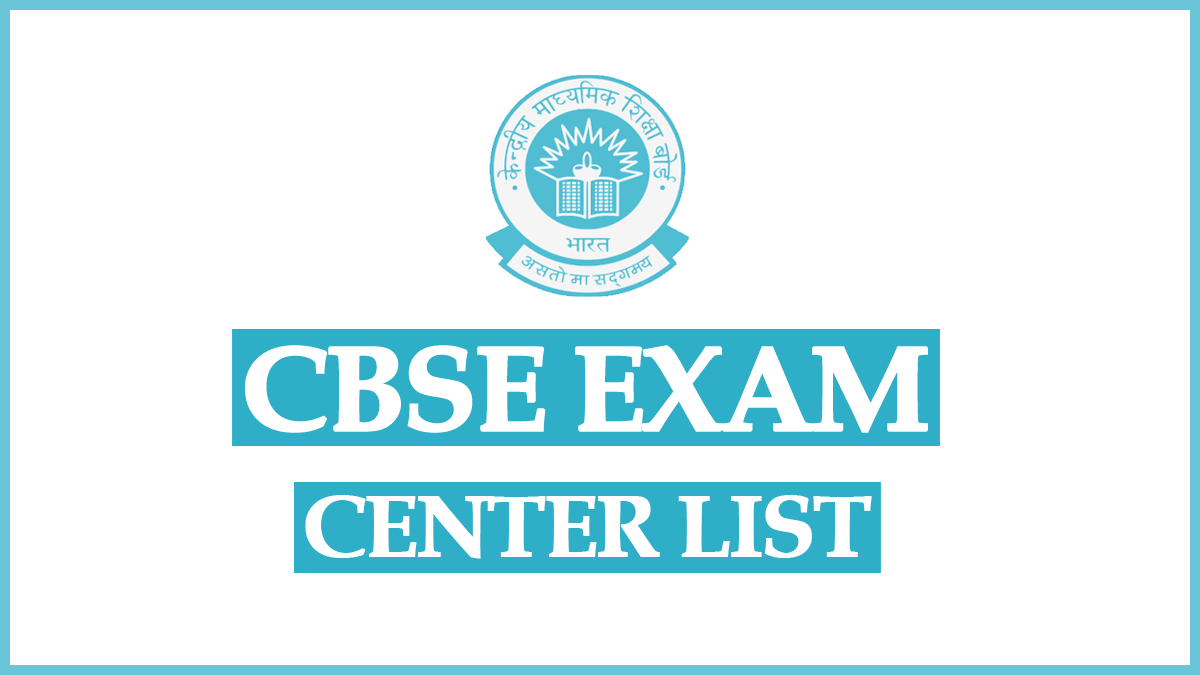 CBSE Center List 2024 PDF Region Wise